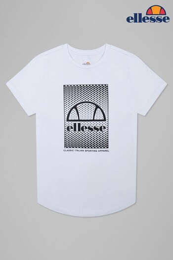 Ellesse Junior White Palagio T-Shirt (T60874) | £20