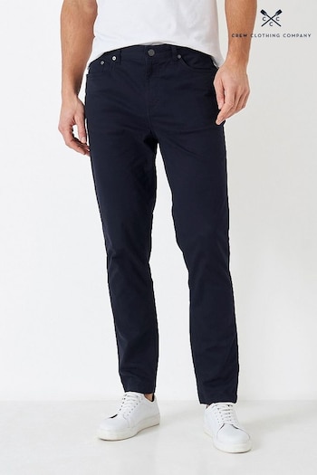 Crew Clothing Sweater Company Blue Cotton Slim Jeans (T60901) | £65