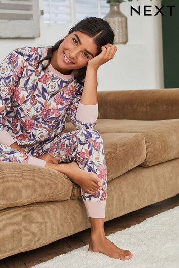Pink Floral Supersoft Cosy Pyjamas (T61703) | £28