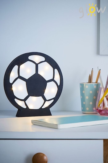 glow Black Wooden Football Table Light (T61714) | £14