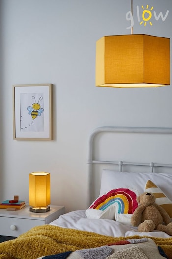 glow Yellow Hexagon Table Lamp (T61718) | £25