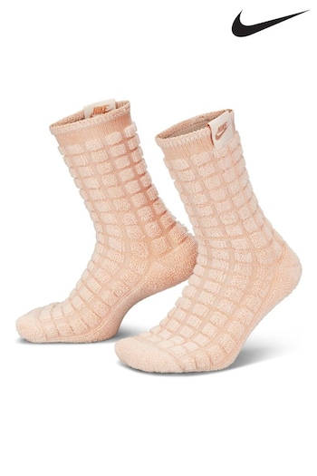 Nike Pink Everyday Cozy House Crew Socks 1 Pair (T61765) | £20