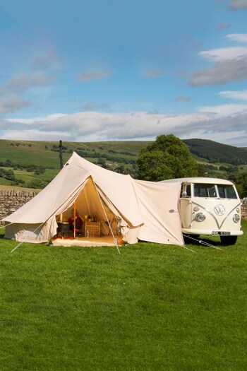 Glawning Cream Outdoor 2 Door 4m Campervan Awning Tent with Waterproof Matting (T61786) | £950