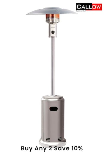 Callow Silver Garden County Stainless Steel 88kW Gas Patio Heater (T61997) | £230