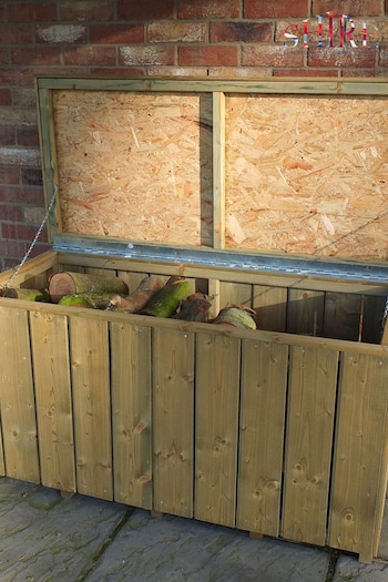 Shire Natural Pressure Treated Garden Log Box (T62108) | £170
