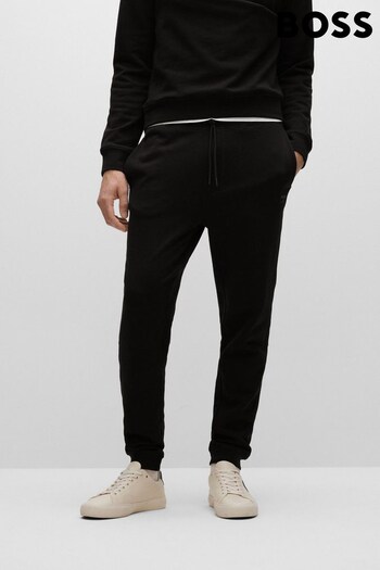 BOSS Black Patch Logo French Terry Tracksuit Jogger Bottoms (T62183) | £99