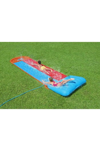 H2OGO! Blue Garden Double Water Slide with Tsunami Splash Ramp (T62389) | £40