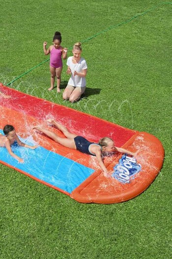 H2OGO! Blue Garden Triple Water Slide with Tsunami Splash Ramp (T62390) | £60