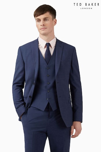 Ted Baker Premium Blue Panama Slim Suit Jacket (T62397) | £219