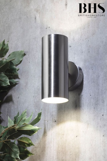 BHS Silver Melo 5W LED Wall Outdoor Light (T62545) | £30