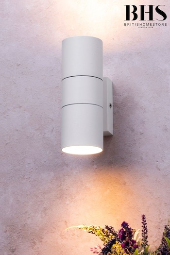 BHS White Leto 2 Spotlight Outdoor Light Without Lamps (T62632) | £20