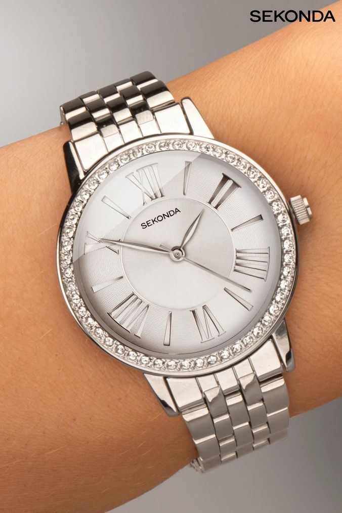 Ladies silver outlet watches online