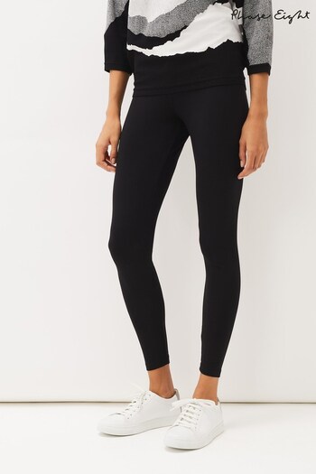 Phase Eight Lizzie Black Jersey Leggings (T63008) | £25