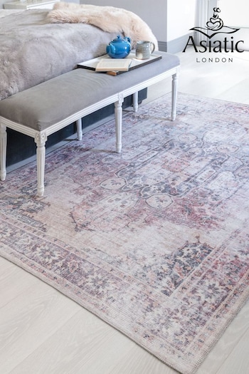 Asiatic Rugs Red Kaya Lila Washable Rug (T63097) | £83 - £235