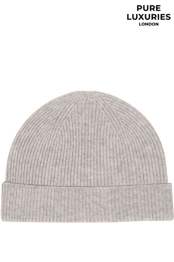 Pure Luxuries London Grizedale Cashmere & Merino Wool Beanie Hat (T63128) | £39