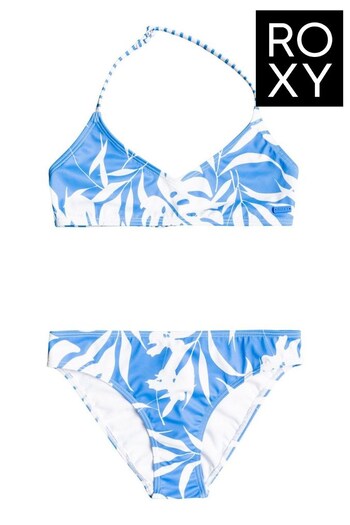 Roxy Blue Triangle Bralette Bikini (T63176) | £27