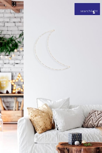 Searchlight LED Moon Shaped Wall Hanging Light (T63225) | £10