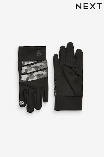 Black/Grey Camouflage Sporty Gloves (3-16yrs) (T63739) | £9 - £12