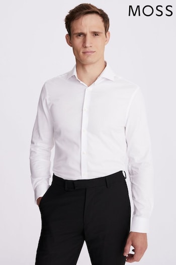 MOSS Slim Fit Dobby Stretch Shirt (T64269) | £40