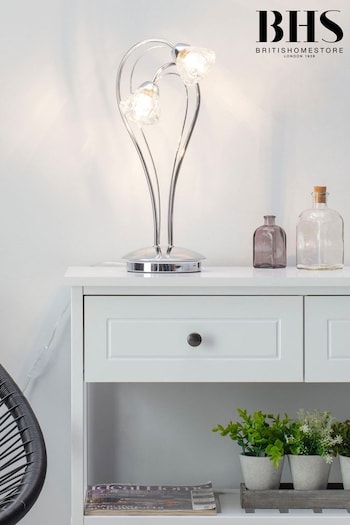 BHS Silver Marianne Table Lamp (T64531) | £60