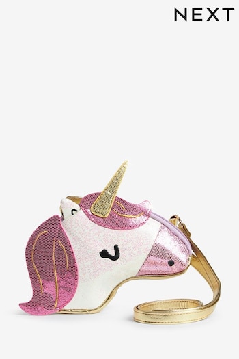 Pink/White Unicorn Bag (T64842) | £15