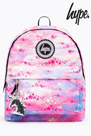 Hype. Pastel Pink Rainbow Star Backpack (T64966) | £30