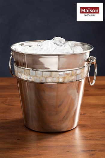Maison by Premier Silver Mother of Pearl Design Champagne Bucket (T65046) | £40