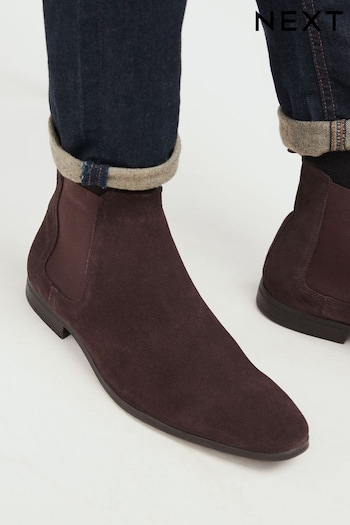 Brown Suede Chelsea Boots (T65154) | £52