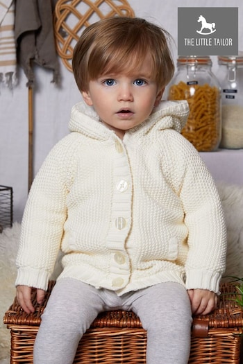 The Little Tailor Baby Pixie Pram Coat with Plush Lining and Pom Pom (T65275) | £32