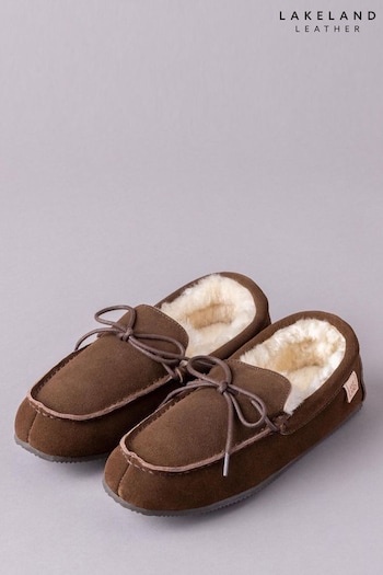 Lakeland Leather Mens Sheepskin Moccasin Slippers (T65297) | £27