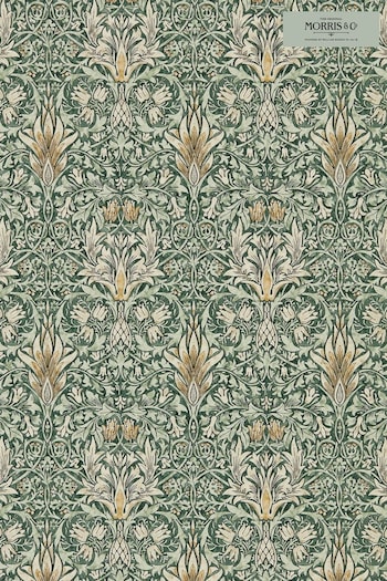 Morris & Co. Green Snakeshead Wallpaper Wallpaper (T65521) | £116