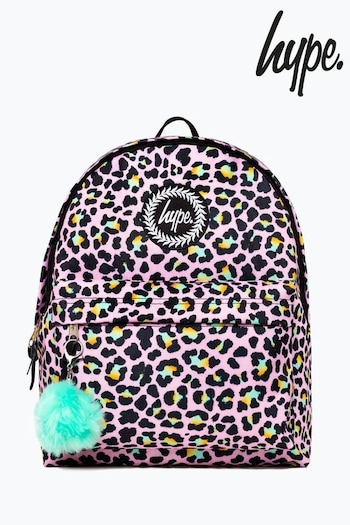 Hype. Pink Disco Leopard Backpack (T65692) | £30