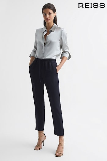 Reiss Navy Hailey Pull On Trousers (T65716) | £98