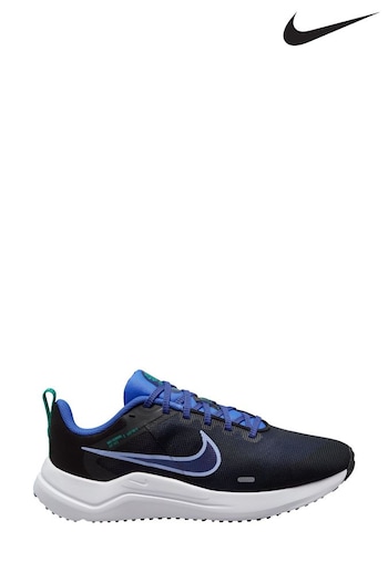Nike elastico Black/Navy Downshifter 12 Running Trainers (T65899) | £60