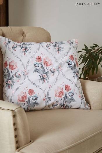 Laura Ashley Blush Pink Square  Scarborough Cushion (T65909) | £55