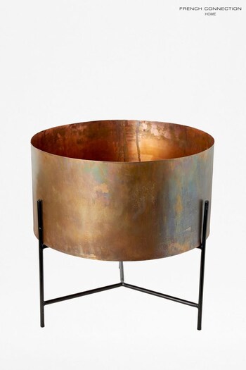 French Connection Copper Extra Large Indoor Antique Planter (T65958) | £75