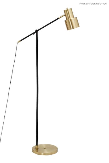 French Connection Brass/Black Floor Lamp (T65959) | £125