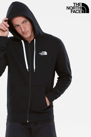The North Face Open Gate Zip Through Black Hoodie (T66156) | £80