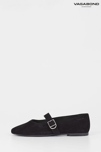 Vagabond Jolin Suede Mary Jane Black Shoes (T66391) | £100