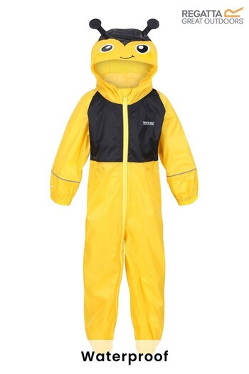 Regatta Yellow Charco Waterproof Animal Hooded Suit (T66490) | £38