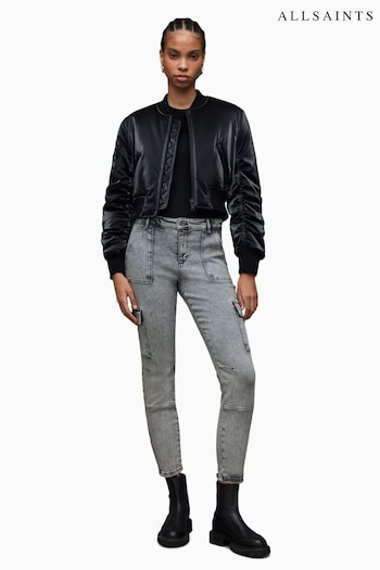 AllSaints Grey Duran Skinny Cargo Jeans (T66531) | £129