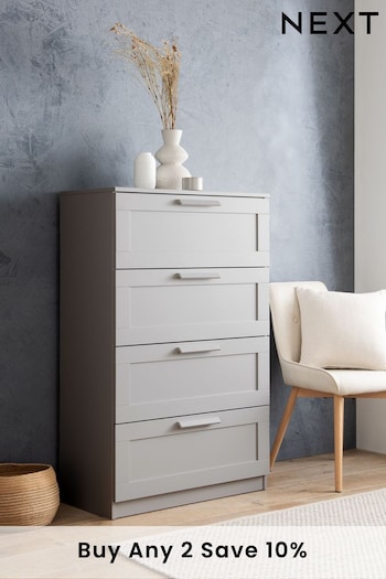 Grey Flynn 4 Drawer Furniture in time for Christmas (T66544) | £225