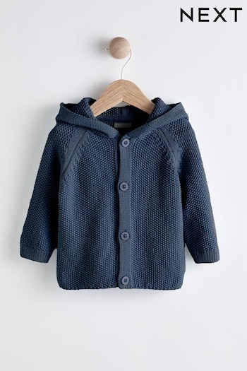 Navy Blue Knitted Baby Bear Cardigan (0mths-2yrs) (T66733) | £12 - £14