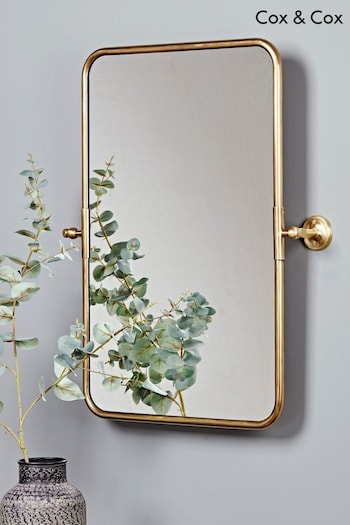 Cox & Cox Brass French Rectangle Wall Mirror (T66752) | £275