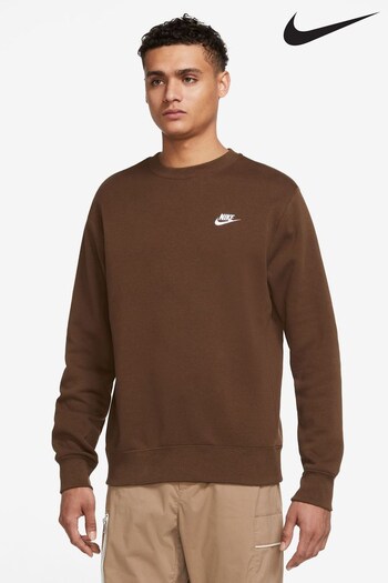 Nike Brown Club Crew Sweatshirt (T66955) | £55