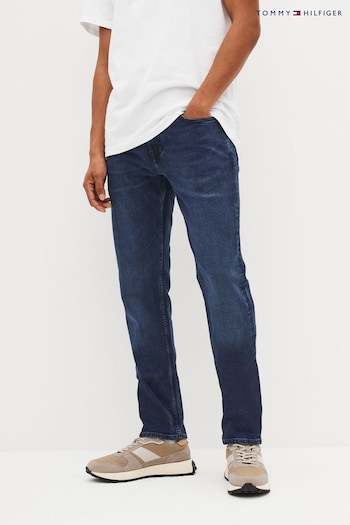 Tommy Hilfiger Blue Denton Straight Fit Stretch Jeans (T67501) | £90