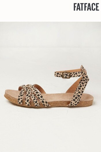 FatFace Natural Animal Print Beth Sandals (T67503) | £45