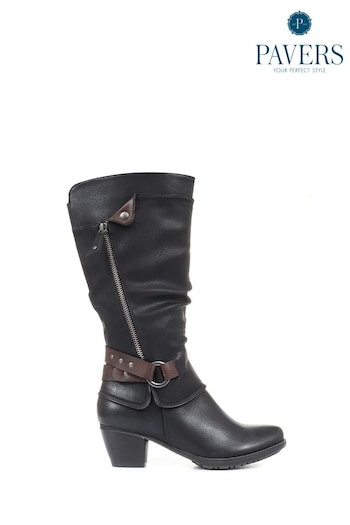 Pavers Low Heeled Slouch Boots (T67825) | £50