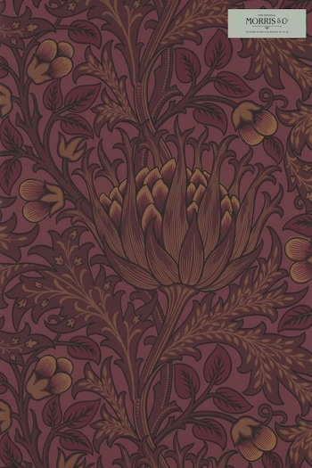 Morris & Co. Purple Artichoke Wallpaper Wallpaper (T67886) | £126