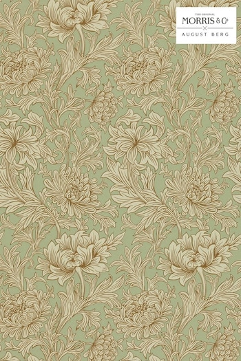 Morris & Co. Green Chrysanthemum Toile Wallpaper Wallpaper (T67902) | £105